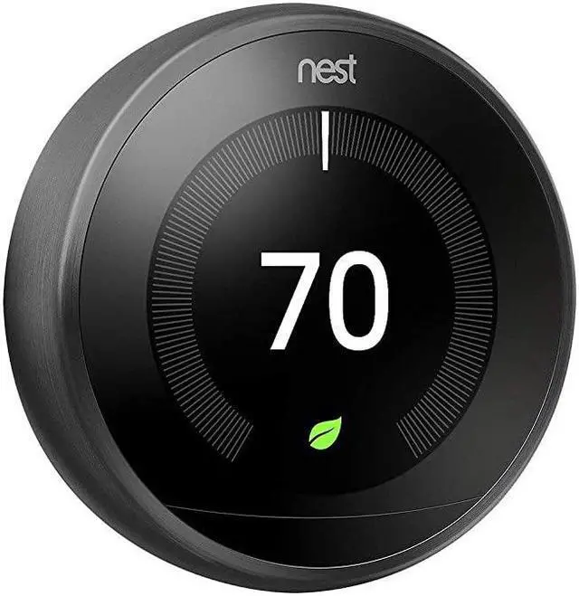 Alt view image 4 of 5 - Nest Learning Thermostat Programmable Smart Thermostat for Home 3rd Generation Nest Thermostat Works with Alexa Black