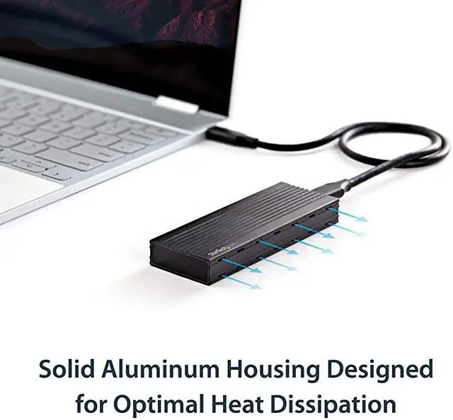 Alt view image 2 of 3 - com USBC 10Gbps to M2 NVMe SSD Enclosure Portable External M2 NGFF PCIe Aluminum Case 1GBs ReadWrite Supports 2230 2242 2260 2280 TB3 Compatible Mac PC M2E1BMU31C