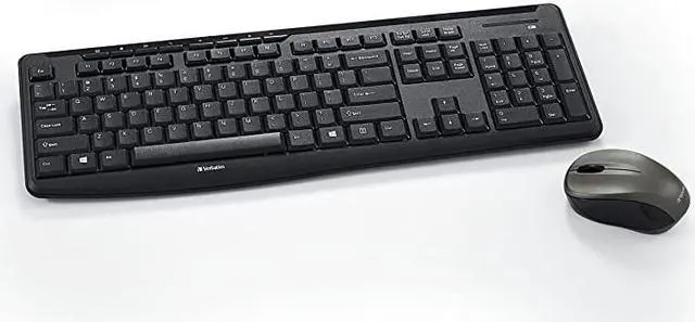 Main image of Wireless Silent Mouse Keyboard Combo 24GHz with Nano Receiver Ergonomic Noiseless and Silent for Mac and Windows Graphite 99779