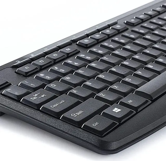Alt view image 3 of 7 - Wireless Silent Mouse Keyboard Combo 24GHz with Nano Receiver Ergonomic Noiseless and Silent for Mac and Windows Graphite 99779