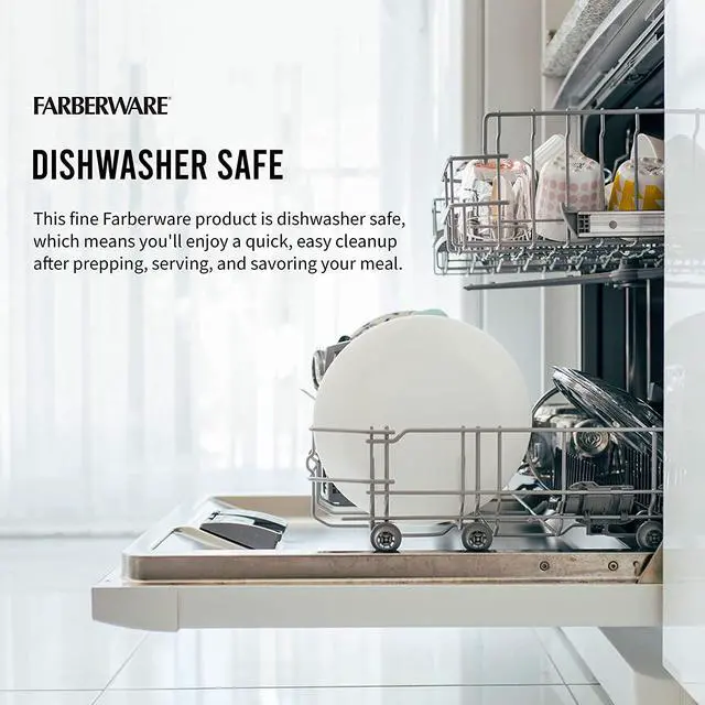 Alt view image 6 of 7 - FARBERWARE Large Cutting Board, Dishwasher- Safe Plastic Chopping Board for Kitchen with Easy Grip Handle, 11in by 14in, White