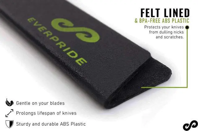Alt view image 3 of 7 - EVERPRIDE 8 Inch Chef Knife Sheath Set (2-Piece Set) Universal Blade Edge Cover Guards for Chef and Kitchen Knives Durable, BPA-Free, Felt Lined, Sturdy ABS Plastic Knives Not Included