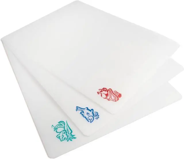 Main image of Norpro Icon Cut N Slice Flexible Cutting Boards, 11.5in/29cm x 15in/38cm, White, Set of 3