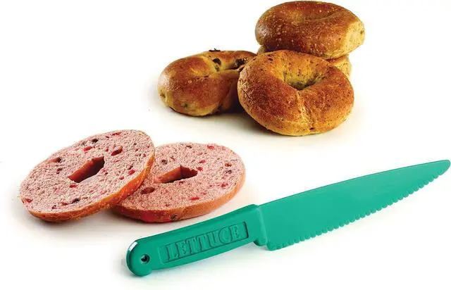 Alt view image 4 of 5 - Norpro 586 , Blue Lettuce Knife, 11.25in/28.5cm