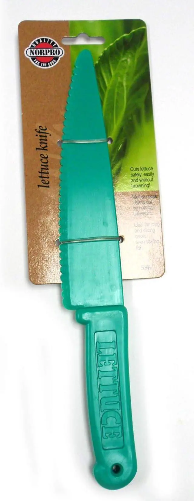 Alt view image 5 of 5 - Norpro 586 , Blue Lettuce Knife, 11.25in/28.5cm