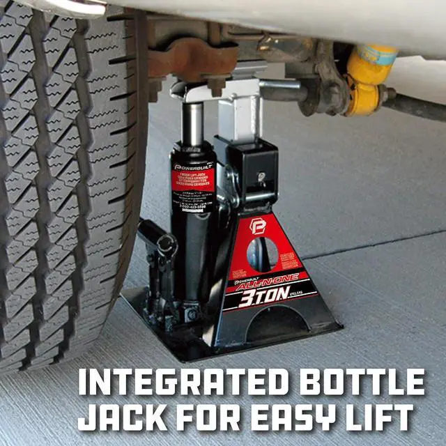 Alt view image 4 of 7 - 3 Ton, Bottle Jack and Jack Stands in One, 6000 Pound All-in-One Car Lift, Heavy Duty Vehicle Unijack, 640912