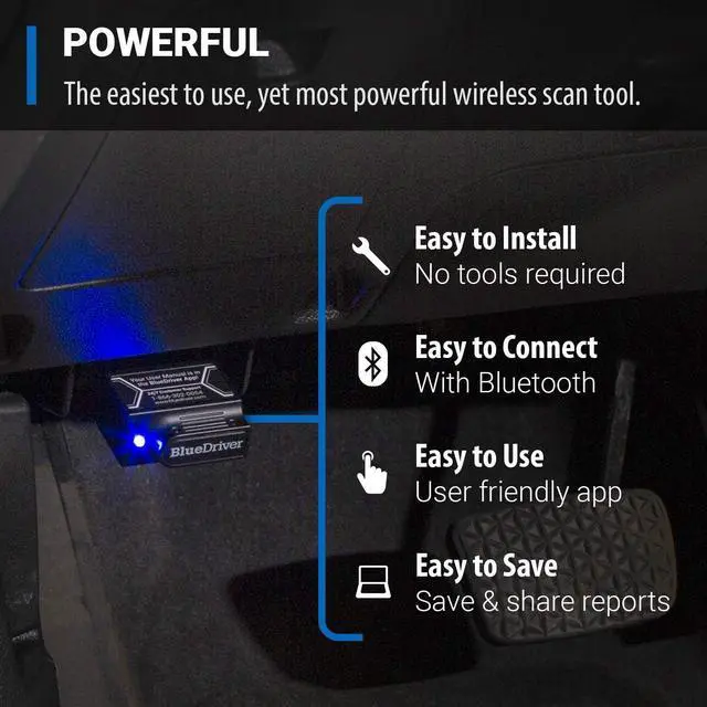 Alt view image 3 of 7 - BlueDriver Bluetooth Pro OBD2 Car Scan Tool and Code Reader - Check Engine Light Vehicle Scanner for iPhone & Android