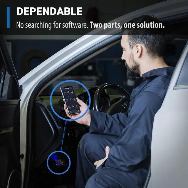 Alt view image 2 of 7 - BlueDriver Bluetooth Pro OBD2 Car Scan Tool and Code Reader - Check Engine Light Vehicle Scanner for iPhone & Android