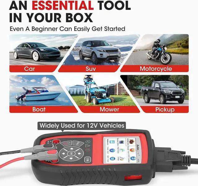 Alt view image 5 of 7 - Autel AL539B OBD2 Scanner, 3-in-1 Code Reader Battery Tester Avometer for 12 Volts Batteries, Full OBDII Diagnosis and Circuit Starting & Charging Systems Test, All Enhanced Ver. of AL519 AL539