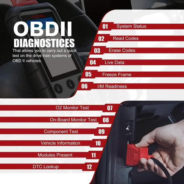 Alt view image 5 of 7 - Autel MaxiDiag MD806 OBD2 Scanner, ABS SRS Engine Transmission Four Systems Diagnostic Scan Tool with Oil Reset EPB SAS BMS for Specific Vehicles Up to 2015, Auto VIN, Live Data, Lifetime Free Update