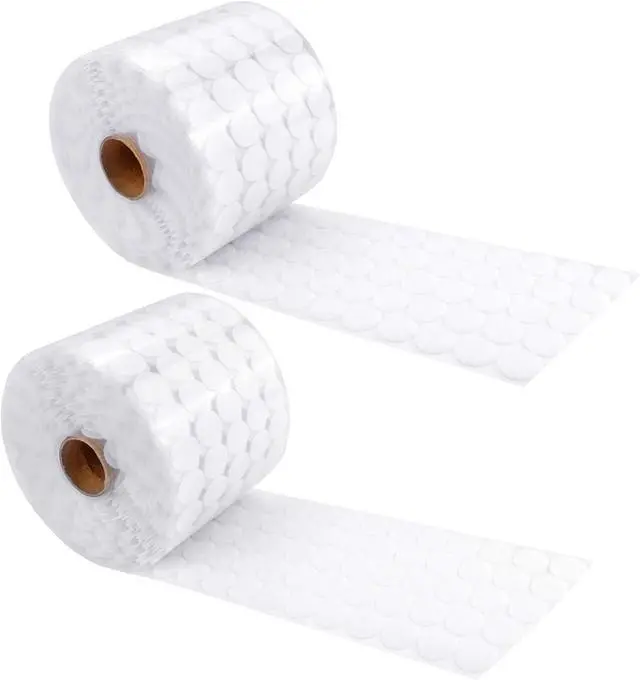 Main image of JANYUN 300pcs (150 Pairs) Self Adhesive Dots, 0.79inch Diameter | Hook and Loop Fastener Circles, Nylon Sticky Back Dots, for School Classroom Home Office Use