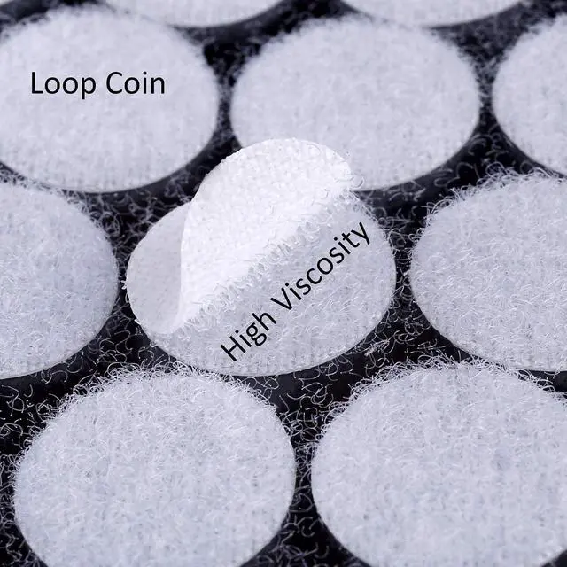 Alt view image 4 of 7 - JANYUN 300pcs (150 Pairs) Self Adhesive Dots, 0.79inch Diameter | Hook and Loop Fastener Circles, Nylon Sticky Back Dots, for School Classroom Home Office Use