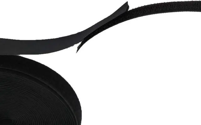 Alt view image 5 of 7 - 3/4'' Width x 10Meters Length Black Sew On Hook and Loop Tape Fastening Nylon Fabric Tape (Black, 3/4 Inch x 10 Meters)