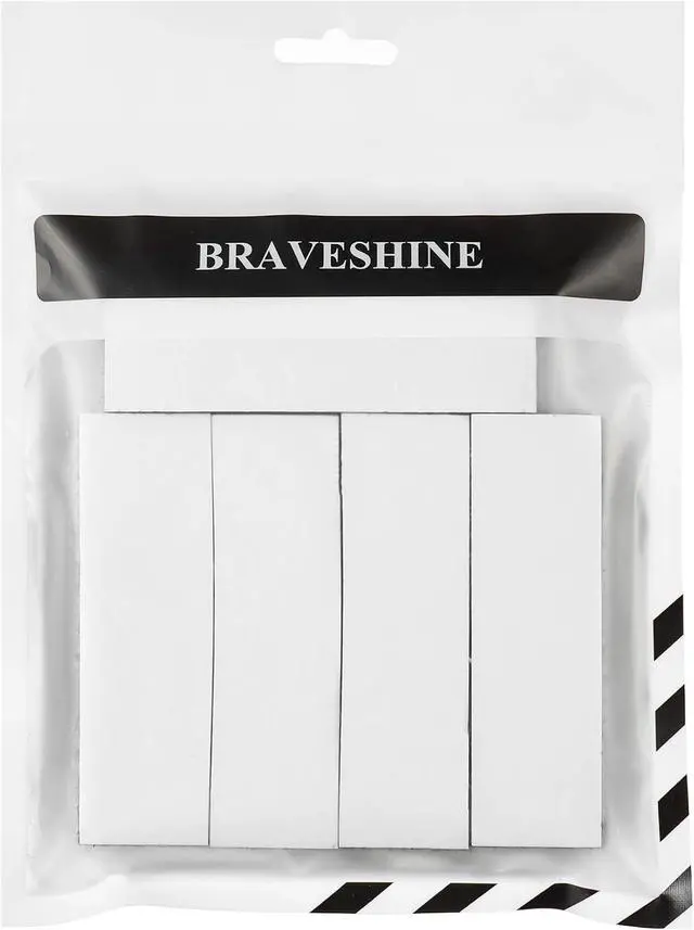 Alt view image 7 of 7 - BRAVESHINE 24 Sets Hook and Loop Strips with Adhesive Backing | 1.2x4 Inch Black Picture Hanging Strips, Instead of Nail or Screws, Double Sided Mounting Tape for Home Office Classroom Use