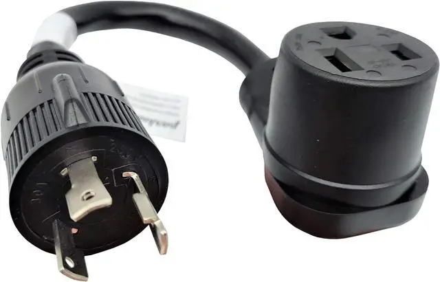 Alt view image 4 of 4 - Parkworld 885392 Welding Adapter Cord L6-30 Plug 3-Prong 30A Locking Male to 6-50 Receptacle 50 AMP Female