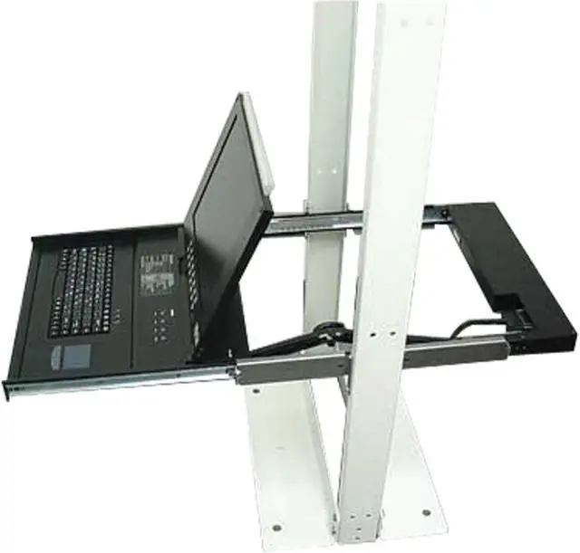 Main image of Tripp Lite B019-000 2-Post Rackmount Bracket for B020, B021, B040 and B070 Consoles and KVM Consoles, Black