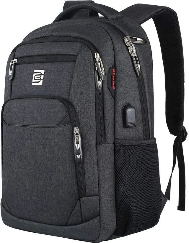 Main image of Laptop Backpack,Business Travel Anti Theft Slim Durable Laptops Backpack with USB Charging Port,Water Resistant College Computer Bag for Women & Men Fits 15.6 Inch Laptop and Notebook - Black