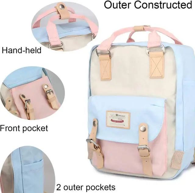 Alt view image 3 of 6 - Himawari Girls Vintage Waterproof School Backpack, 14.9" Laptop Backpack for Women (HM-38#)