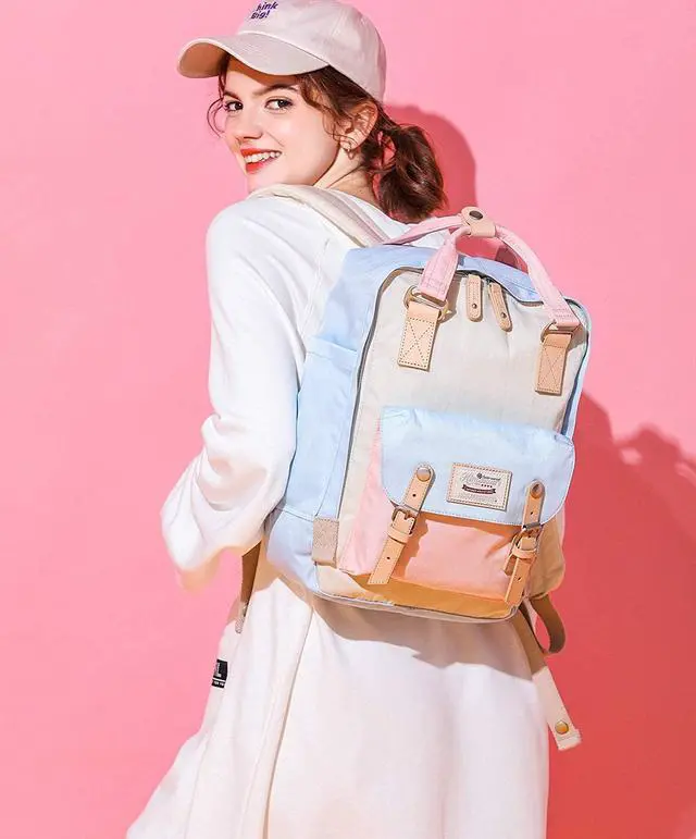 Alt view image 6 of 6 - Himawari Girls Vintage Waterproof School Backpack, 14.9" Laptop Backpack for Women (HM-38#)