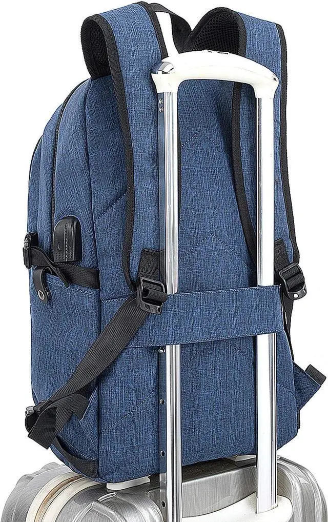 Alt view image 7 of 7 - Tzowla Travel Laptop Backpack Water Resistant Anti-Theft Bag with USB Charging Port and Lock 15.6 Inch Computer Business Backpacks for Women Men College School Student Gift,Bookbag Casual Daypack