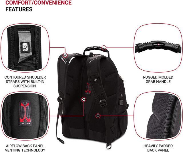 Alt view image 2 of 7 - SwissGear 1900 Scansmart TSA 17-Inch Laptop Backpack, Black, 19