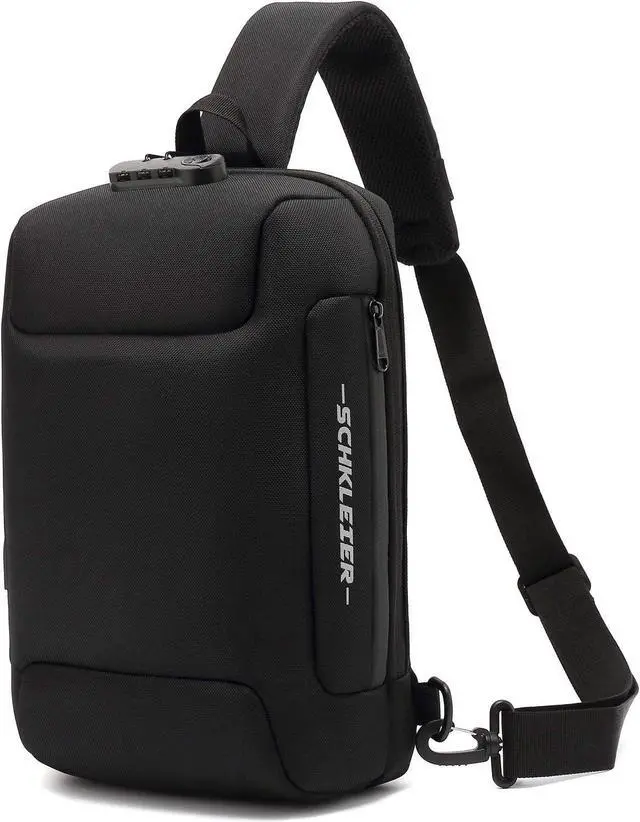 Main image of Schkleier Sling Bag USB Anti-theft Laptop Backpack, 13.3 Inch Casual Chest Shoulder Daypack for Men and Women