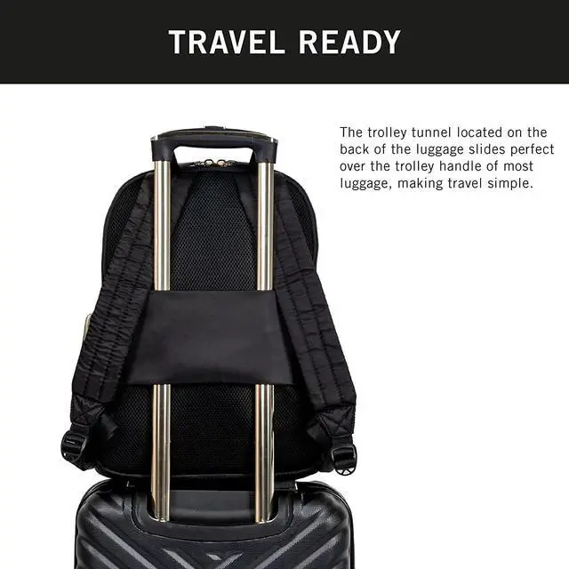 Alt view image 3 of 6 - Kenneth Cole REACTION Sophie Backpack, Black, 15" Laptop