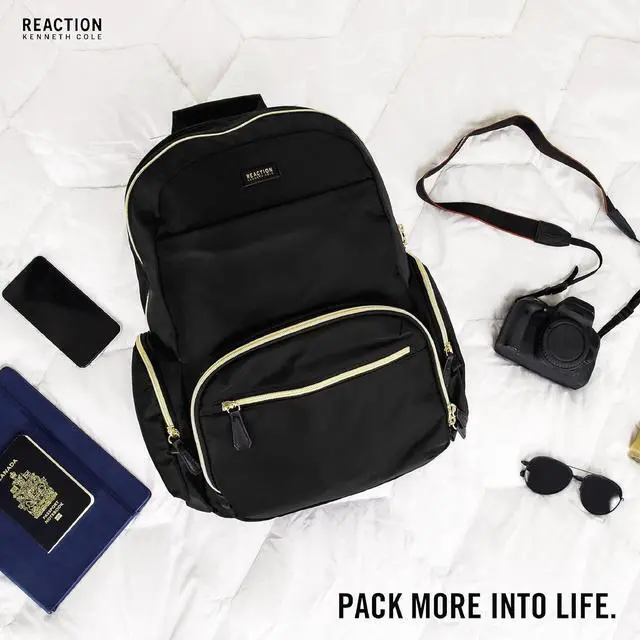 Alt view image 6 of 6 - Kenneth Cole REACTION Sophie Backpack, Black, 15" Laptop