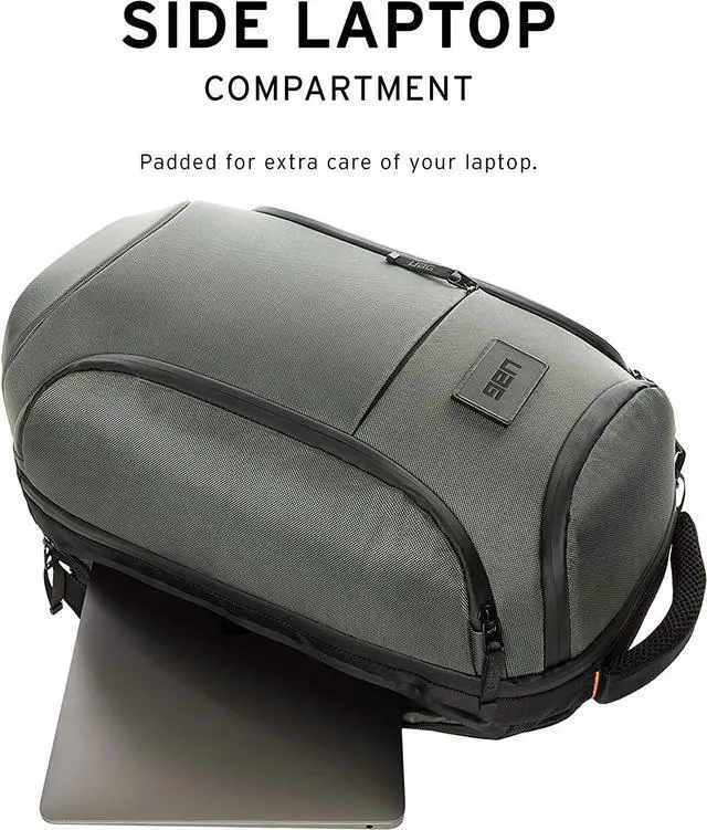Alt view image 4 of 7 - URBAN ARMOR GEAR UAG 18-Liter Backpack Lightweight Tough Weather Resistant Laptop Backpack, fits up to 13-inch, Standard Issue Grey