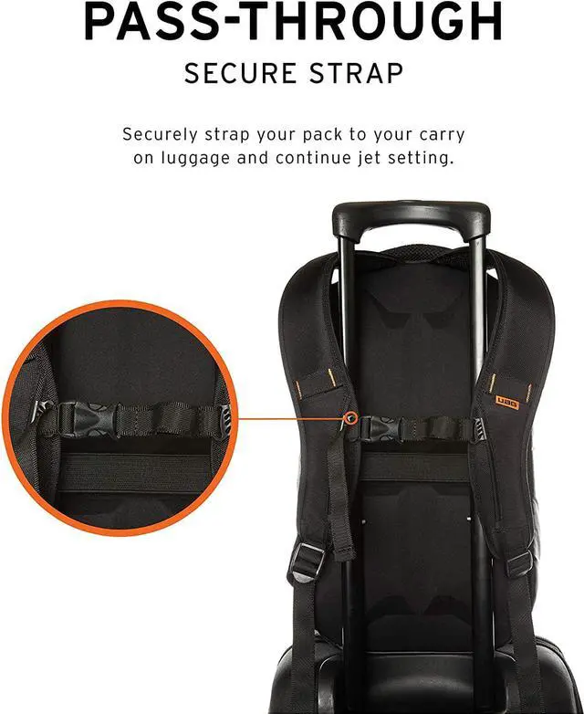 Alt view image 6 of 7 - URBAN ARMOR GEAR UAG 18-Liter Backpack Lightweight Tough Weather Resistant Laptop Backpack, fits up to 13-inch, Standard Issue Grey
