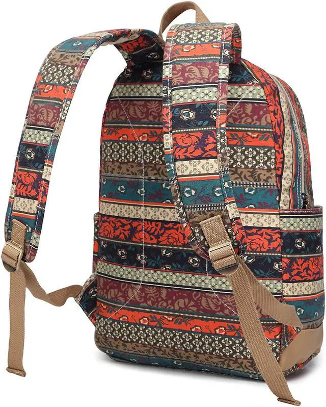 Alt view image 2 of 7 - Kinmac New Bohemian Laptop Backpack with Massage Cushioned Straps Travel Outdoor Backpack for Laptop Up to 15.6 Inch