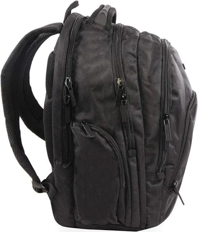 Alt view image 7 of 7 - Perry Ellis M200 Business Laptop Backpack, Black