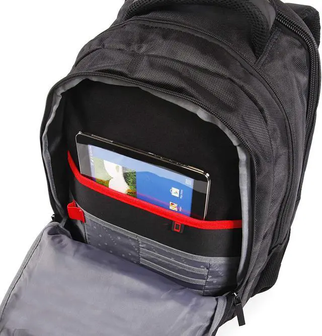 Alt view image 6 of 7 - Perry Ellis M200 Business Laptop Backpack, Black