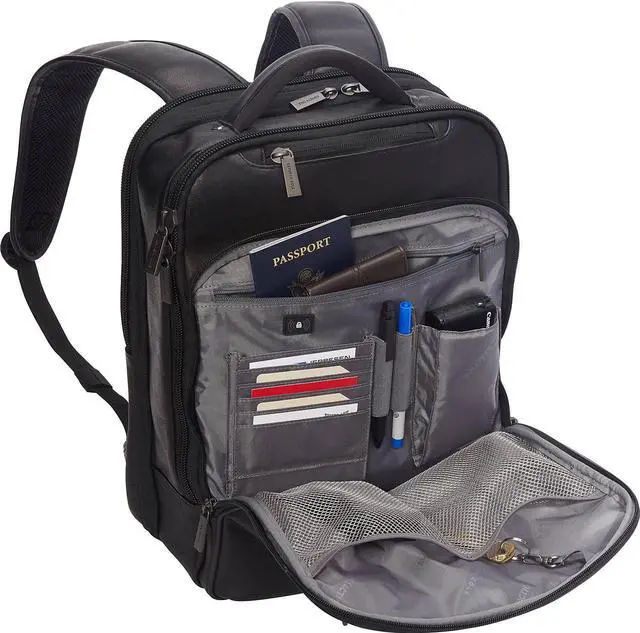Alt view image 7 of 10 - kenneth cole reaction the manhattan 16" colombian leather slim rfid laptop