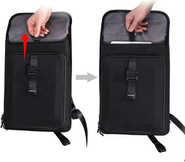 Alt view image 4 of 7 - Smatree Business Laptop Backpack, Hard Shell Anti-Theft Travel Backpack, Maximum Protection, Compatible with 15.6in Acer Aspire/ASUS Chromebook/ 15.4in MackBook Pro/ 13.3in MackBook Air/MacBook Pro