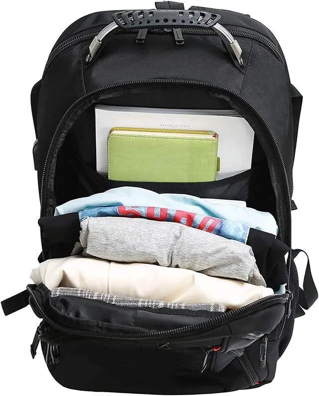 Alt view image 3 of 7 - Laptop Backpack 19 Inches computer Bag 50 L Large Travel backpack with USB Charging Port