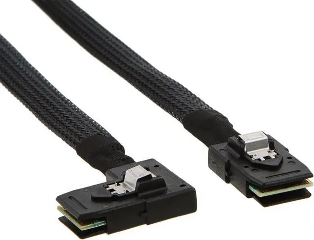 Alt view image 3 of 4 - CableCreation Internal Mini SAS SFF-8087 to Right Angle SFF-8087 Cord, Internal Mini SAS to Mini SAS Cable, Compatible with RAID or PCI Express Controller, 2.5FT /0.75M