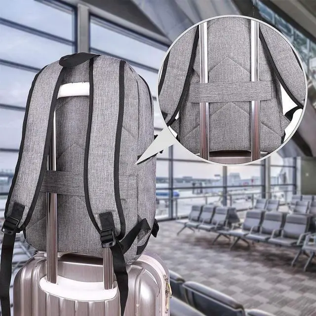 Alt view image 6 of 6 - Tzowla Travel Laptop Backpack Water Resistant Anti-Theft Bag with USB Charging Port and Lock 15.6 Inch Computer Business Backpacks for Women Men College School Student Gift,Bookbag Casual Daypack