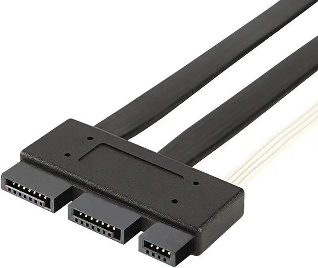 Main image of SFF-8639 Cable, CableCreation SFF-8639 PCI-E SATA Cable, SFF-8639 PCI-E SATA 3.2 Express 18pin (7+7+4) Male to Express 18pin Male Data Raid Cable 1.6FT/ 0.5M