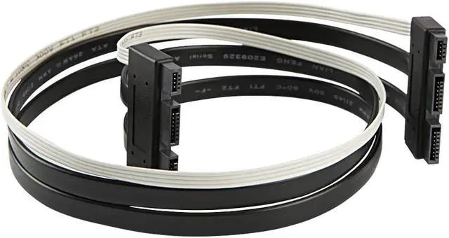 Alt view image 2 of 4 - SFF-8639 Cable, CableCreation SFF-8639 PCI-E SATA Cable, SFF-8639 PCI-E SATA 3.2 Express 18pin (7+7+4) Male to Express 18pin Male Data Raid Cable 1.6FT/ 0.5M