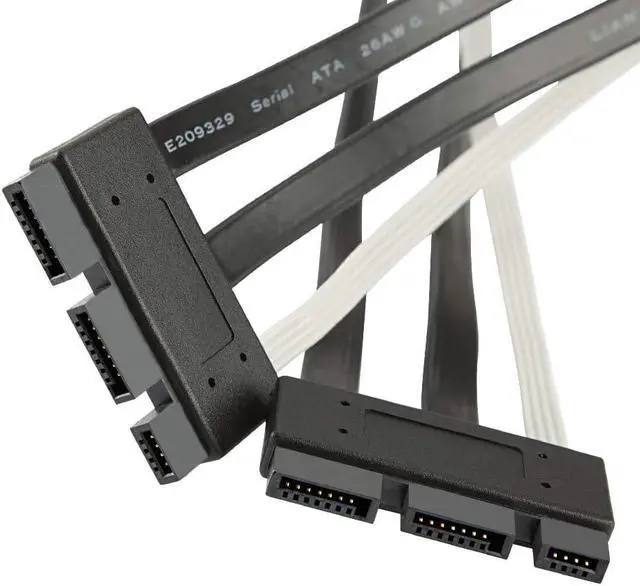 Alt view image 3 of 4 - SFF-8639 Cable, CableCreation SFF-8639 PCI-E SATA Cable, SFF-8639 PCI-E SATA 3.2 Express 18pin (7+7+4) Male to Express 18pin Male Data Raid Cable 1.6FT/ 0.5M