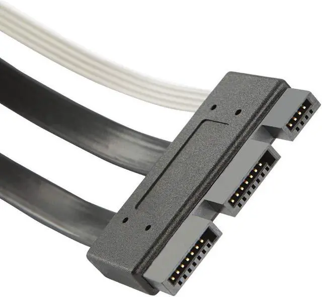 Alt view image 4 of 4 - SFF-8639 Cable, CableCreation SFF-8639 PCI-E SATA Cable, SFF-8639 PCI-E SATA 3.2 Express 18pin (7+7+4) Male to Express 18pin Male Data Raid Cable 1.6FT/ 0.5M