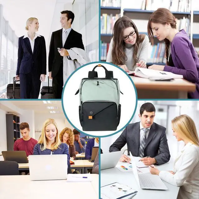 Alt view image 5 of 7 - Hap Tim Laptop Backpack, Travel Backpack for Women,Work Backpack, Nurse Backpack, Teacher Backpack, Carry on Backpack(7651-GB)