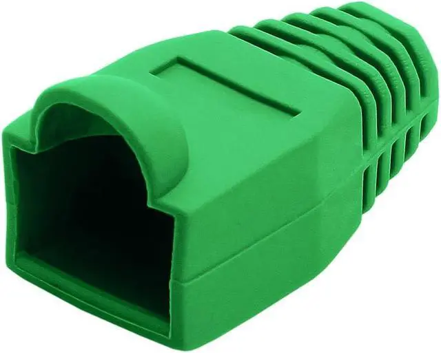 Alt view image 6 of 7 - Cmple - Green Cat6 Cable 1000ft Bulk LAN Ethernet Cord 23AWG + 50 Pack Green RJ45 Strain Relief Boots + 100 Pack RJ45 Cat6 Pass-Through Connectors Bundle