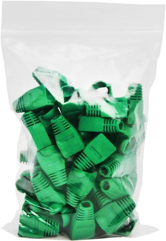 Alt view image 3 of 7 - Cmple - Green Cat6 Cable 1000ft Bulk LAN Ethernet Cord 23AWG + 50 Pack Green RJ45 Strain Relief Boots + 100 Pack RJ45 Cat6 Pass-Through Connectors Bundle
