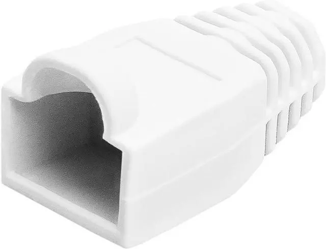 Alt view image 7 of 7 - Cmple - White Cat5e Ethernet Cable 1000ft Bulk Unshielded Twisted Pair (UTP), Solid 24AWG + 50 Pack White RJ45 Strain Relief Boots for Ethernet RJ45 LAN Cable Bundle