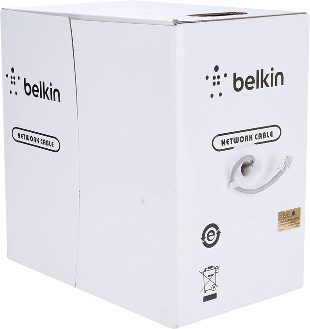 Alt view image 2 of 4 - Belkin Cat5e Stranded Bulk Ethernet Cable, 1000ft Spool, 4-Pair 24AWG
