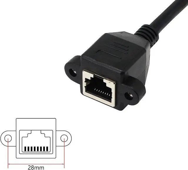 Alt view image 3 of 7 - SinLoon RJ45 Ethernet Adapter Cable 90 degree UPward male to famale Ethernet Switch Adapter Cable for CAT 5/CAT 6 LAN Ethernet Socket Connector Adapter Cat5 Cat6 Cable(UPward)