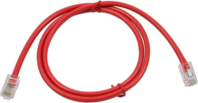Alt view image 2 of 3 - Buhbo 15Ft Cat6 UTP Ethernet Network Non Booted Cable (10-Pack), Red