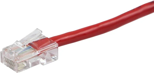 Alt view image 3 of 3 - Buhbo 15Ft Cat6 UTP Ethernet Network Non Booted Cable (10-Pack), Red